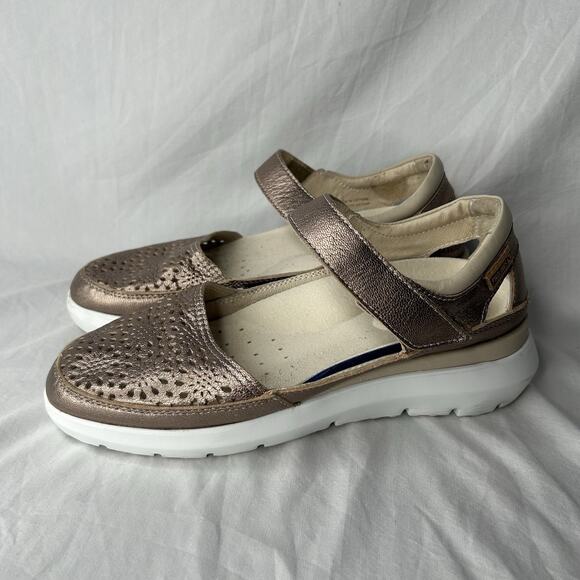 Pikolinos Women’s Sz 37 Rueda Trainers W Hook & Loop Closure Rose Gold Size - Picture 1 of 8